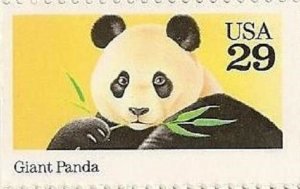 US 2706 Wild Animals Giant Panda 29c single MNH 1992