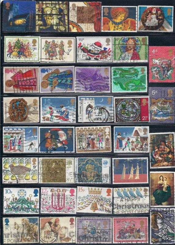 Great Britain Lot #825-1 (38) (U) various Christmas Issues 