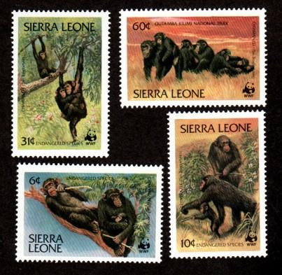  Sierra Leone # 586-589 Mint NH WWF!