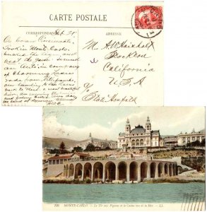 Egypt 4m Pyramid and Sphinx 1908 Cairo PPC (Monte Carlo - Le Tir aux Pigeons ...