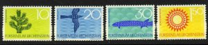 Liechtenstein 406-9 MNH Nature Conservation, Fish, Bird