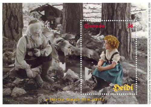 SHIRLEY TEMPLE  Heidi collection, Postage Stamps-2 SHEETS & S/S