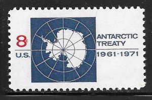 USA 1431: 8c Map of Antarctica, MNH, VF