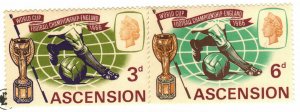 Ascension Island #100-01 MNH 1966 World Cup issue