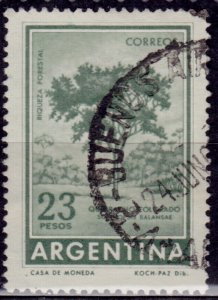 Argentina, 1965, Red Quebracho Tree, 23p, sc#701, used