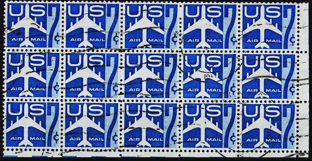 U.S.A. 1958 7c(Block of 15). S.G.A1111 Fine Used