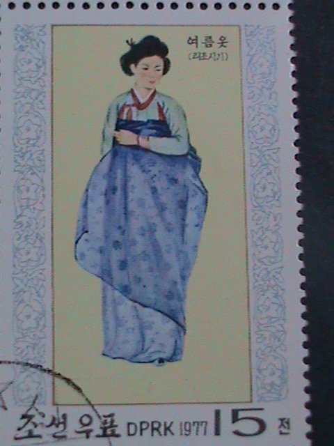 ​KOREA STAMP-1977-SC#1558-61 KOREAN NATIONAL COSTUMES DRESSING  CTO STAMPS VF