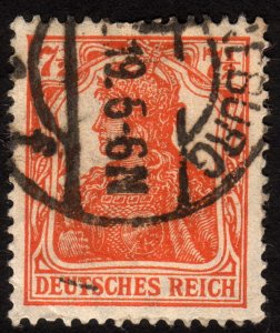 1916 Germany 7 1/2p, Used, Germania, Sc 98
