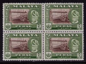 Malaya - Perak #  137a  Mint VF NH Bl 4 Cat $ 54