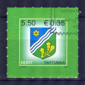 Estonia 2007 Definitive issue Coat of Arms Tartumaa Used / CTO