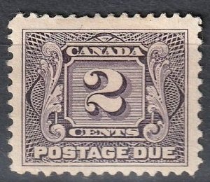 Canada Postage Due #J2 Mint Hinged VF  (~1690)