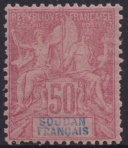 FRENCH SUDAN 1894 PEACE & COMMERCE 50C