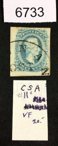 MOMEN: US STAMPS CSA # 11 USED LOT #A 6733