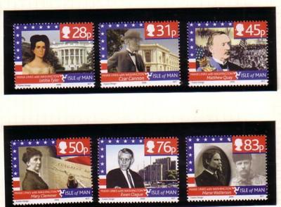 Isle of Man Sc 1151-6 2006 Washington, DC stamp set mint NH