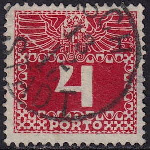 Austria - 1910 - Scott #J36 - used - ASCH STADT pmk Czech Republic