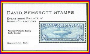 U.S. Stamps.Scott # PR124 $50.00 Newspaper Stamp 1895 No Gum.