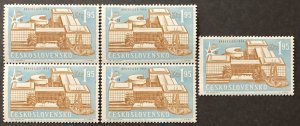 Czechoslovakia 1958 #872, Wholesale Lot of 5, MNH, CV $4.50