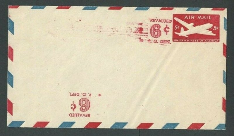 UC20b Inverted Surcharge (2 Known) Scott Unlisted Mint Entire