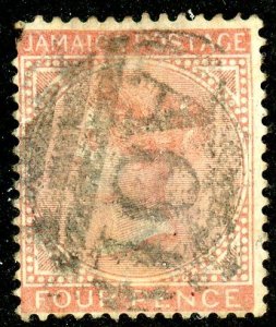 Jamaica, Scott #10, Used