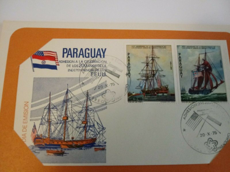 Paraguay 1975 US Bicentennial First DAY Cover