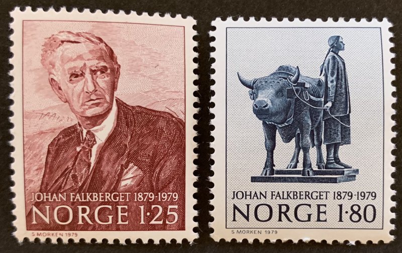 Norway 1979 #748-9 MNH. Johan Kalkberget