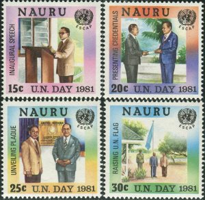 Nauru 1981 SG244-247 United Nations Day set MNH