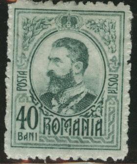 ROMANIA Scott 211 MH* 1908 King Carol I 40b