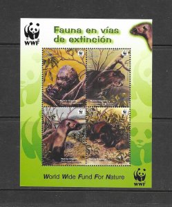 PERU #1433  NUTRIA  WWF  MNH