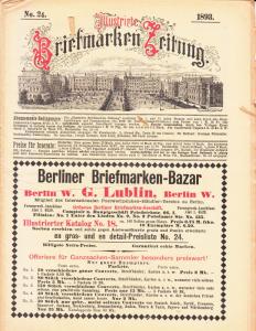 Illustrate Briefmarken Zeitung 1893 #24