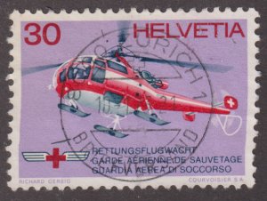 Switzerland 553 Rescue Helicopter 1972