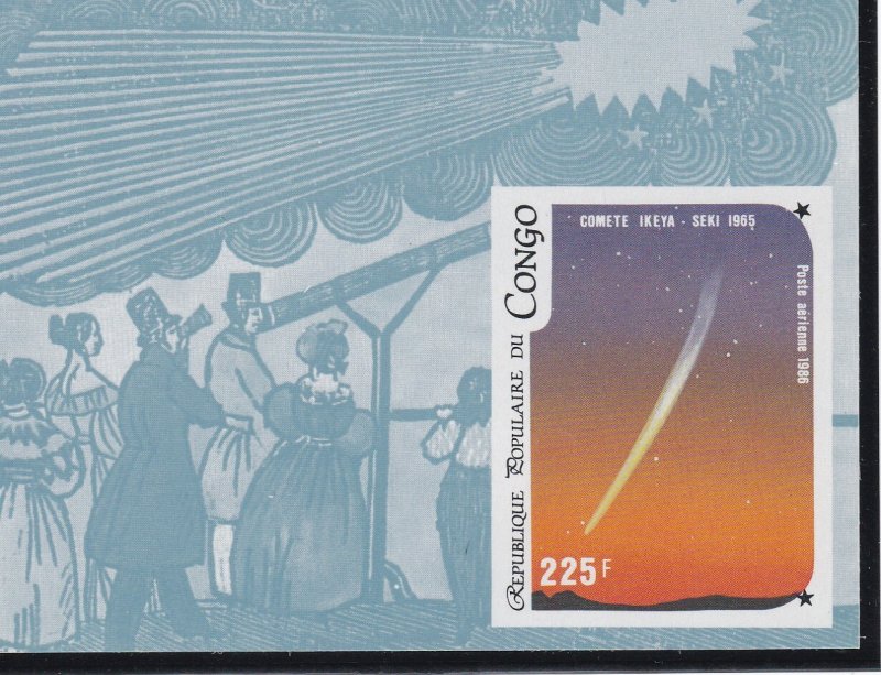 Congo Peoples Rep.# C349-353, Halley's Comet, Sheetlets, Mint NH