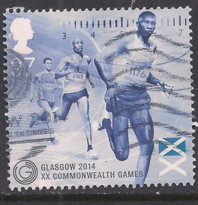 GB 2014 QE2 97p Commonwealth Games used SG 3621  ( A1210 )