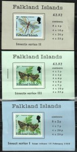 Falkland Islands Stamp 387-398  - Insects