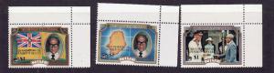 Niue-Sc#658-60-unused NH set-Maps-Sir Robert R Rex KB-1993-