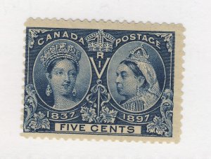 Canada Victoria Jubilee Stamps; #54-5c MNH Fine+ Gum Crease Guide Value = $40.00