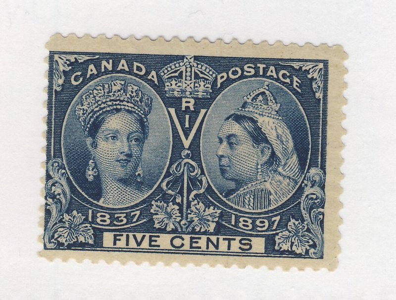 Canada Victoria Jubilee Stamps; #54-5c MNH Fine+ Gum Crease Guide Value = $40.00