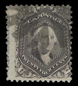 GENUINE SCOTT #78 USED 1862 TRUE LILAC CORK CANCEL SCV $375 - ESTATE SALE