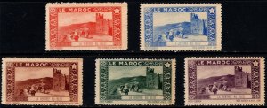 Vintage France Poster Stamps Le Maroc Le Rentree Au Bled (Return To Village)