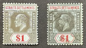 British Straits Settlements #124,199 Used $1 [W11.6.3]