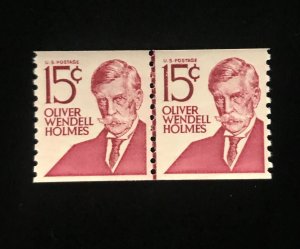 1305E Line Pair, MNH, dull gum, Type I,