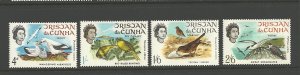 BIRDS - TRISTAN da CUNHA #116-119  MNH