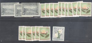 Ruanda Urundi 21 MH stamps mini collection #1 Flowers