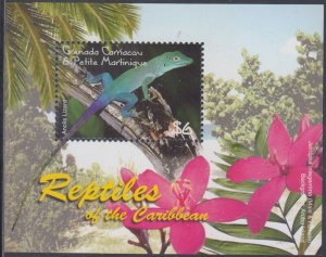 GRENADA GRENADINES Sc #2581 MNH S/S - REPTILES