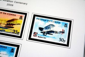 COLOR PRINTED TRISTAN DA CUNHA 1952-2010 STAMP ALBUM PAGES (139 illustr. pages)