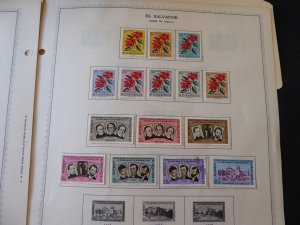 Salvador 1923-1963 Stamp Collection on Scott Album Pages