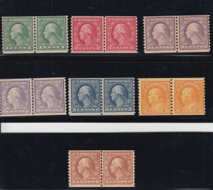 U.S. 490, 492-497 FVF NH//MH JL PAIRS (21923)