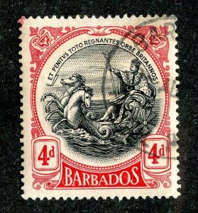 1918 Barbados Sc.# 134 used cv $4.50 ( 9675 BCXX )