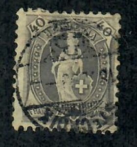 Switzerland #122 used single