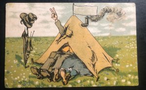 1930 Tallinn Estonia Comic Picture Postcard Cover To Parnu Smoking Tent