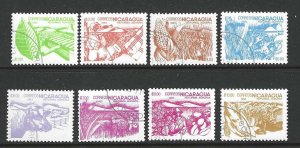 Nicaragua 1298-1305  Complete  CTO SC:$3.15